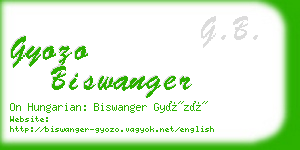 gyozo biswanger business card